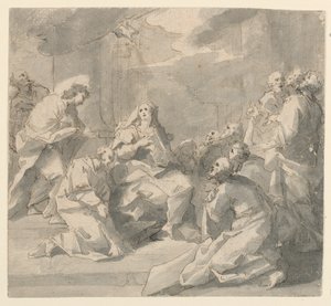 pünkösd alkotó: Giovanni Antonio Pellegrini