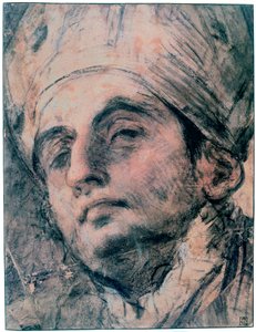 Portrétanulmány, c1676-1727 alkotó: Giovanni Antonio Pellegrini