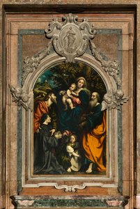 Szent Katalin, Madonna és Gyermek oltára Szent Fülöp és Jakab és az adományozó Giacomo Schizzi között, Il Pordenone 1522