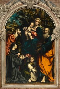 Szent Katalin, Madonna és Gyermek oltára Szent Fülöp és Jakab és az adományozó Giacomo Schizzi között alkotó: Giovanni Antonio Pordenone