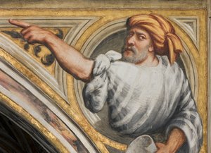 Központi hajó, Plume Second Span South, IL Pordenone 1520, mellszobor prófétával