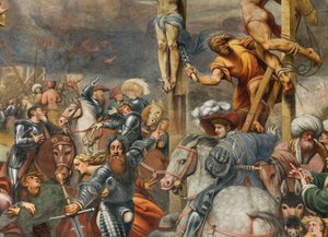 Counterfaccata, IL Pordenone, Keresztre feszítés 1520-21, Részlet