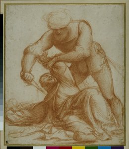 Tanulmány Szent Péter vértanúságáról alkotó: Giovanni Antonio Pordenone