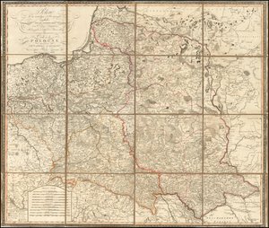 1807 Lengyelország térképe alkotó: Giovanni Antonio Rizzi-Zannoni