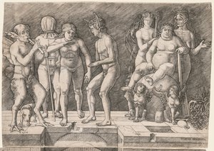 A tudatlan emberiség bukásának allegóriája: Virtus Combusta, c. 1500-1505.