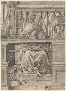 Szent Jeromos tanulmányában alkotó: Giovanni Antonio da Brescia