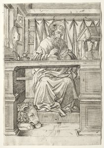 Szent Jeromos tanulmányában alkotó: Giovanni Antonio da Brescia