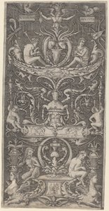 "Victoria Augusta" feliratú dísztábla alkotó: Giovanni Antonio da Brescia after Nicoletto