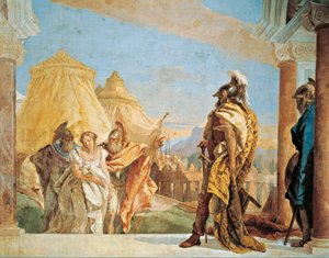 Eurybates és Talthybius vezeti Briseist Agamemnonhoz