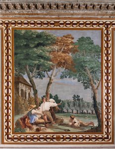 Vendégszálló, Vidéki jelenetek szobája: "A paraszti pihenés" alkotó: Giovanni Battista Tiepolo