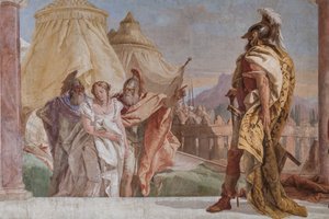 Eurybates és Talthybius vezeti Briseist Agamemnonhoz (részlet)