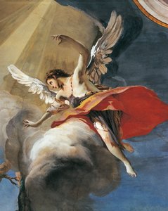 Izsák feláldozása, Giovanni Battista Tiepolo (1696-1770), freskó, részlet, pátriárkai palota, vendégterem, Udine alkotó: Giovanni Battista Tiepolo