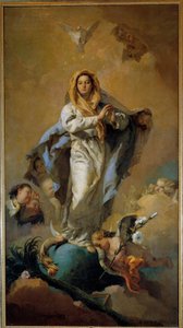Giovanni Tiepolo (1696-1770) Szeplőtelen dizájnfestménye, 18. századi Madrid, Prado Múzeum alkotó: Giovanni Battista Tiepolo