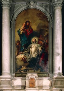 A Szűz megjelenik Nepomuki Szent Jánosnak alkotó: Giovanni Battista Tiepolo