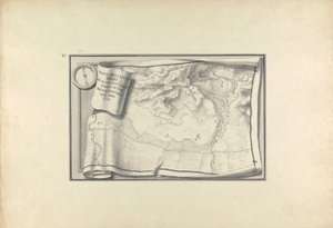 A szárdiszi romok terve 1750-ben még meglevő ősi épületek lenyomataival alkotó: Giovanni Battista Borra