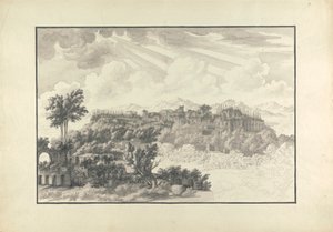 Befejezetlen kilátás a Palatinusról Rómában alkotó: Giovanni Battista Borra