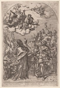 Attila Róma kapujában alkotó: Giovanni Battista Bracelli, after Alessandro Algardi