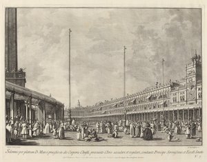 Felvonulás a Corpus Christi napján a Piazza San Marco-n, 17631766.