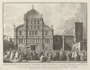 A dózse látogatása San Zaccariában húsvét napján, 17631766.
