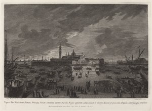 Szenteste körmenet San Giorgio Maggiore-ba alkotó: Giovanni Battista Brustolon after Giovanni Battista Moretti