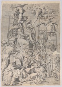 A keresztről való leszállás, 1550-1600. alkotó: Giovanni Battista Cavalieri