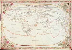 További Ms 11765: Világtérkép alkotó: Giovanni Battista Cavallini