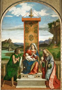 A Szűzanya és gyermeke Keresztelő Szent János és
Szent Madeleine ... alkotó: Giovanni Battista Cima da Conegliano