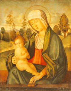 Madonna és gyermek (festmény) alkotó: Giovanni Battista Cima da Conegliano