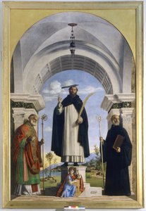 Szent Péter vértanú Szent Miklóssal és Benedekkel alkotó: Giovanni Battista Cima da Conegliano