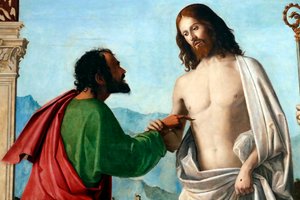 Szent Tamás hitetlensége alkotó: Giovanni Battista Cima da Conegliano