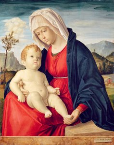 Szűz és gyermeke (olaj, tábla) alkotó: Giovanni Battista Cima da Conegliano