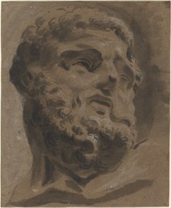 Szakállas fej az antik után alkotó: Giovanni Battista Cipriani