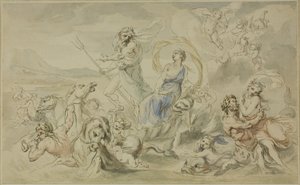 Neptunusz diadala alkotó: Giovanni Battista Cipriani