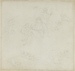 Vénusz Puttival alkotó: Giovanni Battista Cipriani