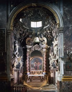 Feroni kápolna, Giovanni Battista Foggini (1652-1725) szobraival, Santissima Annunziata bazilika, Firenze, Toszkána, Olaszország