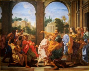 Józsefet felismerték a testvérei alkotó: Giovanni Battista Gaulli