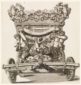Az első hintó elölnézete (1686 Lord Castlemaine, Andrea Cornelly Ciro Ferri után, 1687-1700