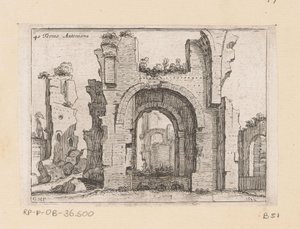 Resten van de Thermen van Caracalla te Róma Terme Antoniana (cím a tárgyon) Gezichten op Rome (sorozat címe) Néhány nézet és perspektíva a római lakatlan helyekről (sorozat címe)