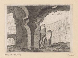 A római Colosseum maradványai Listesso (cím az objektumon) Róma kilátásai (sorozat címe) Alcune vedute et prospettive di luoghi dishabitati di Roma (sorozat címe)