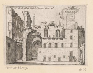 Resten van het Serapeum te Rome Di Fiorenza Leone XI. bíboros Cartille (cím a tárgyon) Gezichten op Rome (sorozat címe) Néhány nézet és perspektíva a római lakatlan helyekről (sorozat címe)