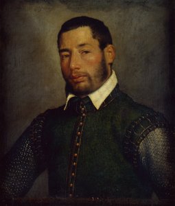 Egy úriember portréja zöld dupla pólóban, 1565 körül (olaj, vászon) alkotó: Giovanni Battista Moroni