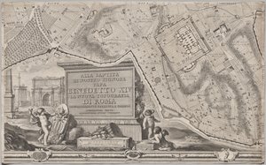 Giambattista Nolli új római tervet hozott napvilágra MDCCXLVII. évben, La Pianta Grande di Roma néven.