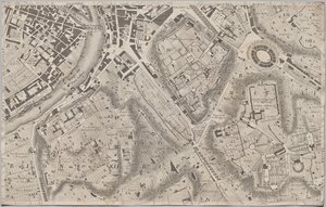 Róma új térképe, amelyet Giambattista Nolli hozott napvilágra MDCCXLVII. évben, La Pianta Grande di Roma néven