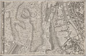 Róma új térképe, amelyet Giambattista Nolli hozott napvilágra MDCCXLVII. évben, La Pianta Grande di Roma néven