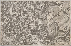 Giambattista Nolli új Róma-tervét hozta napvilágra MDCCXLVII. évben, La Pianta Grande di Roma néven.