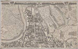 Róma új térképe, amelyet Giambattista Nolli hozott napvilágra MDCCXLVII. évben, La Pianta Grande di Roma néven