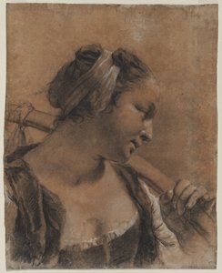 Rosa portréja vállbottal, c. 1735. alkotó: Giovanni Battista Piazzetta