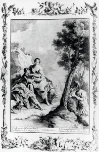 Armida és Rinaldo látták Carlo és Ubaldo keresztesek, XVI. ének, Jeruzsálem kézbesítve alkotó: Giovanni Battista Piazzetta