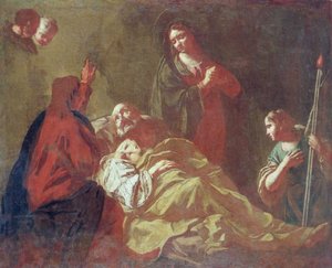 Szent József halála, 1740 körül alkotó: Giovanni Battista Piazzetta