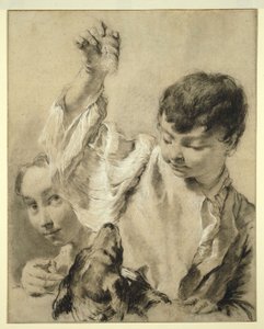 Giacomo etet egy kutyát alkotó: Giovanni Battista Piazzetta
